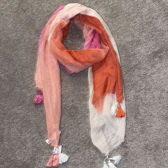 Ann Taylor Loft Tasseled Wrap/Scarf! - Picture 2 of 11